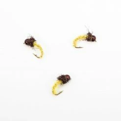 Dette Flies Nymphs Ice Pupa - Yellow / Chocolate