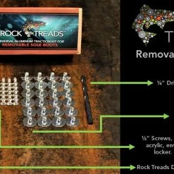 Boots Rock Treads - Universal Aluminum Tractions Kit 12 Boots Rock Treads - Universal Aluminum Tractions Kit