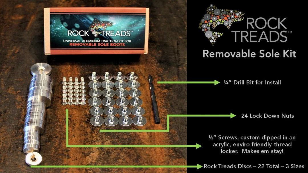 Boots Rock Treads - Universal Aluminum Tractions Kit 4 Boots Rock Treads - Universal Aluminum Tractions Kit