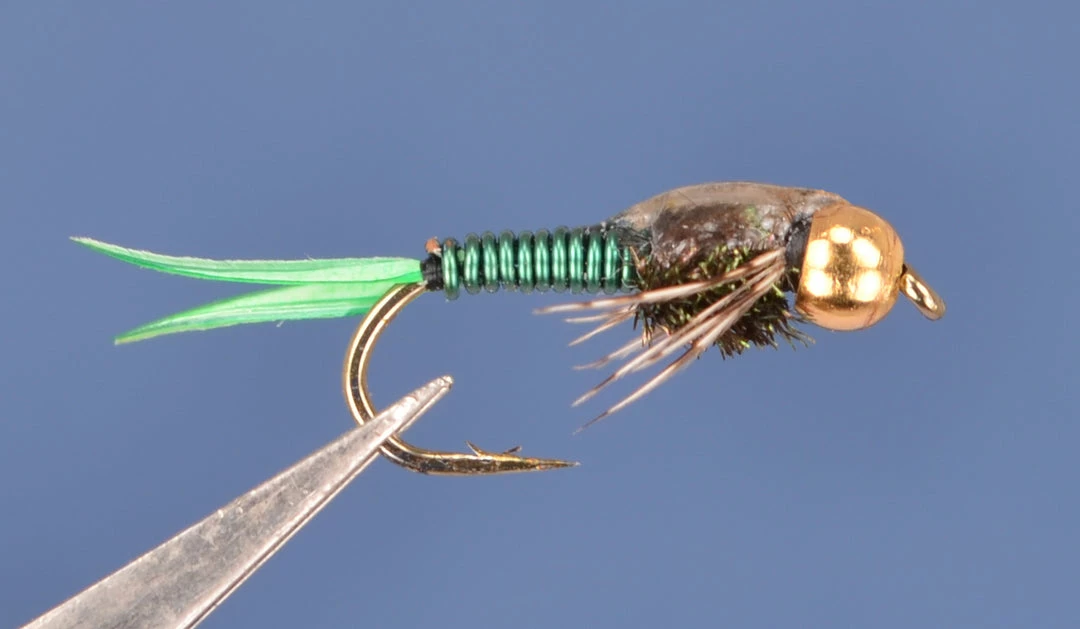 Dette Flies Copper John - Green Nymphs 1 Dette Flies Copper John - Green Nymphs