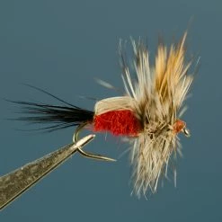 Dette Flies Traditional Dries Humpy - Red