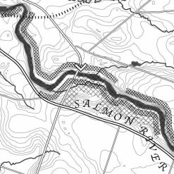 Scales & Feathers Forever Wild Fishing Map Salmon River 5 Scales & Feathers Forever Wild Fishing Map Salmon River